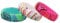 PACKOVE Alliance en silicone pour femme - 3 couleurs - 5,7 mm de large - Tendance et élégante, 0.57X0.57X0.2CM, Silicone, Aucune pierre précieuse