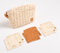 Trousse de toilette en double gaze de coton et carrés éponge