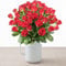 50 Red Roses Bouquet - Luxurious Hand-Tied Fresh Flowers, Perfect for Romantic Occasions, Wedding, Anniversary, Graduation, Birthday, Gift Wrapped with Free Message Card