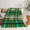 Flanell Fleecedecke Kuscheldecke Schottischer Tartan 160x200 Große, Grün Sofa Decke Weiche mit Motiv, Microfaser Wohndecke Plaid Decke Wohnzimmer Couch
