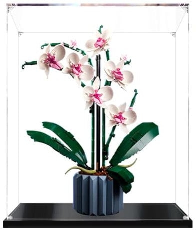 Acrylic Display Case for Lego Orchid 10311, Acrylic Showcase Compatible with Lego 10311(Not Include Lego Model) B,2mm