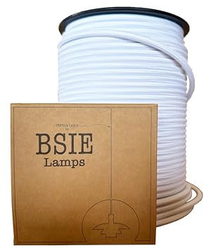 Câble électrique en tissu premium, pour bricolage et restauration - Textile, élégant et chic pour lampes et bureau à domicile