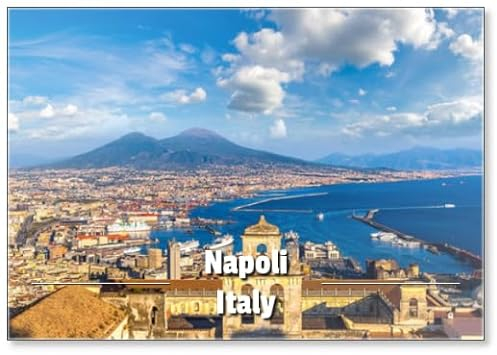 Kühlschrankmagnet Napoli und Vesuv in Italien
