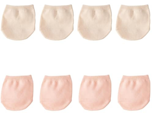 LQIOACU 4 Paires Chaussette Invisible Femme, Demi-chaussettes, Chaussettes Invisibles Femme Demi Chaussettes