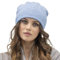 VIVISENCE Damen Beanie Mütze Winter Aus Warmem Wollgarn Klassische Herbst Wintermütze Gemütlich Mit Innenfutter Perfekter Passform Extra Komfort Modell 7087, Hellblaue Melange,Einheitsgröße