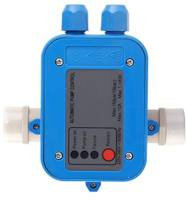 Baxnore Wasserpumpensteuerung, automatische Pumpensteuerung, robuster Wasserpumpenschalter, elektronischer Schalter für Hausgärten