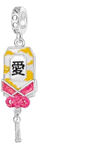 GNOCE Pendentif à Breloque Amulette Porte-Bonheur Ukiyo-e Pendentif Fleur De Cerisier En Argent Sterling 925 Perles Breloques Pour Femmes Et Filles Bijoux Cadeau (Amulette Ukiyo-e nuages)