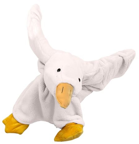 Onesie Pyjama Unisex Erwachsene Tier Gans Kostüme Jumpsuit - Kostüm Schlafanzug Plüsch Für Damen Herren Cosplay Ganzkörper Fasching Halloween Karneval Einteiler Weiss