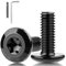 XRXYMQ 12 Pièces Vis Noir M8x20 mm Boulon Lnox M8 Boulons à Hexagonale Vis convient Aux Appareils Les Meubles à la Maison Machines Avec clé Torx Avec Clé à Tête de Tournevis