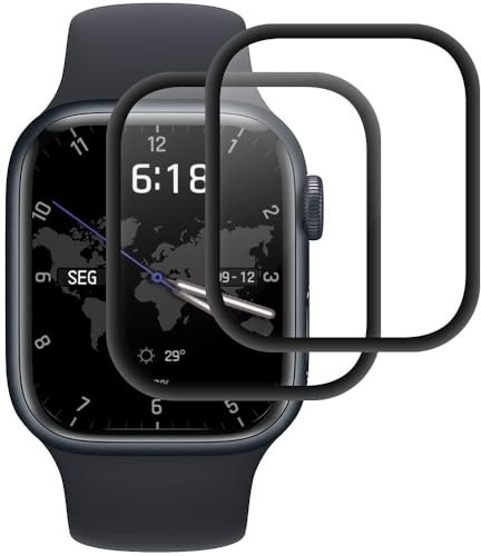 2 Stück Panzer Schutz Glas für Apple watch Series 6/5/4/SE 44mm, Panzerfolie Glass,[9H Härte][HD Klare][Blasenfrei][Anti-Kratzen] Panzerglas Schutzfolie