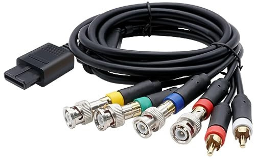 ANNJUC RGB/RGBS Kabel für N64 SFC SNES Videokonsolen Composite Kabel mit Starker StabilitäT