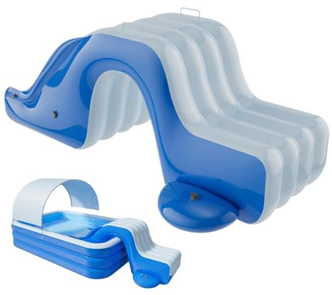 Toboganes Acuáticos para Piscinas - Tobogán Hinchable para Niños,Juego Acuático Divertido para Playa Patio Jardín Parques Infantiles y Césped al Aire Libre