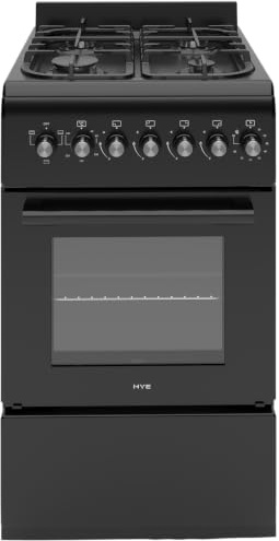 HYE Gas Cooker - Versatile 4 Burner Gas Hob, Electric Oven