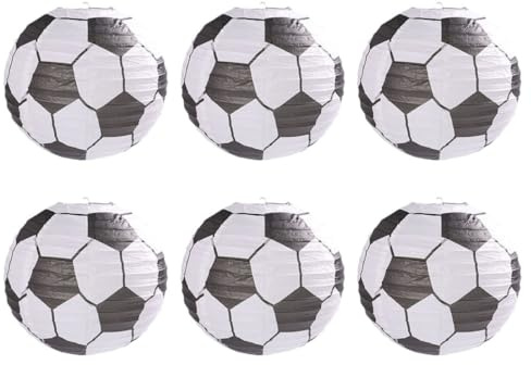 Fußball Hängelaternen 6 Stück Papier Weiß Weihnachten Geschenkideen