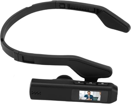 Tbest 2,7K Ultra HD Head Mounted Camera WiFi Sport-Camcorder mit 0,96-Zoll-Farbbildschirm für Spaziergänge, Reisen, Radfahren und Outdoor-Aktivitäten
