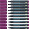 Schneider Maxx 133 Permanent-Marker mit Keilspitze (Strichstärke: 1-4 mm, nachfüllbar) 10er Packung violett