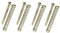 Allparts GS-0012-001 Schrauben mit Federn für Humbucker Tonabnehmer (4 Stück) chrom