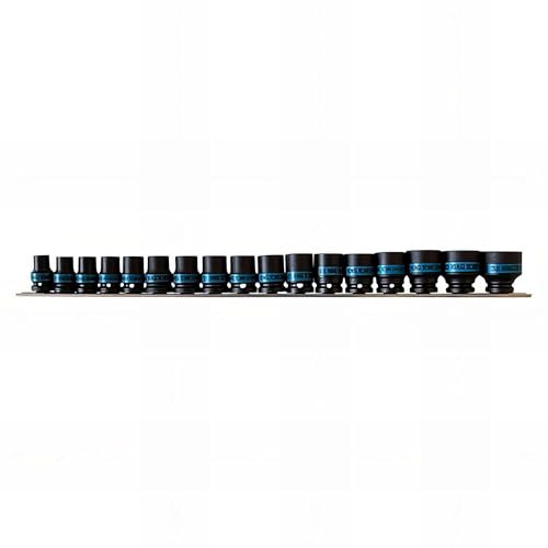 KING TONY 4497MP Drive Impact Sockets, 1/2-inch, Set of 17