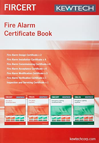 Kewtech FIRCERT Fire Installation Certificate book
