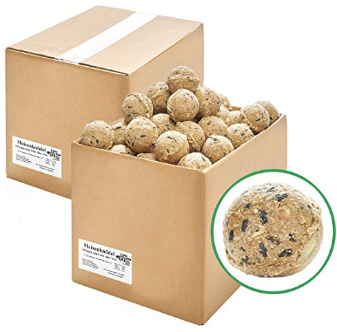 Paul´s Mühle Meisenknödel für Wildvögel, ohne Netz, ohne Folie im Karton, 200 Stück