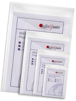 Snopake TS-110598 A4 Polypropylene Portrait Polyfile P Wallet File, Clear, Pack of 5