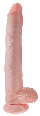 King Cock 14 Cock with Balls, Light, 35 cm