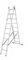 Krause Vielzweck MehrzweckLeiter Dubilo® 2x9 | 2x12 Sprossen Stehleiter Bockleiter, Sprossenzahl:2 x 9 Sprossen