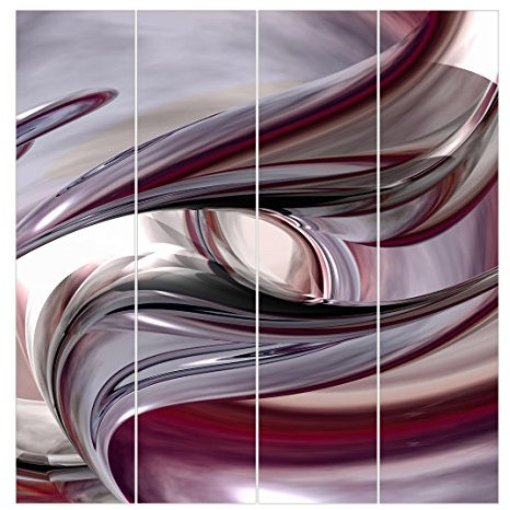 Bilderwelten Schiebegardinen Illusionary - 4 Flächenvorhänge Ohne Aufhängung, 4X 250 x 60cm