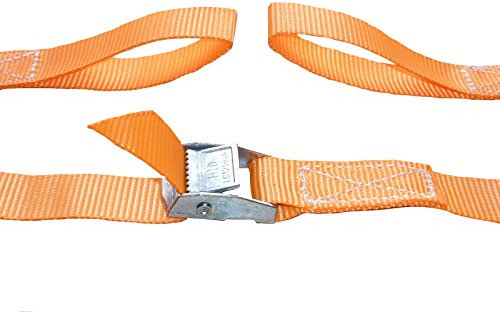 iapyx Paar (2Stk) Spanngurt mit Schlaufe Klemmschloss Schnellverschluss Spannriemen (1.95)