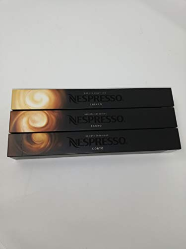Nespresso Variety Pack 30 Capsules - Chiaro, Scuro, Corto