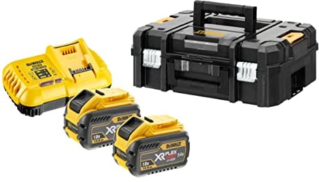 Dewalt DCB118Y2T-QW Akku-Starter-Set, 216 Wh, Schwarz/Gelb
