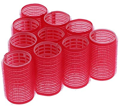 10 Stk. Haftwickler Lockenwickler Rollen Haarwickler Friseurbedarf Locken Haar Styling Tool, 4#, 36mm