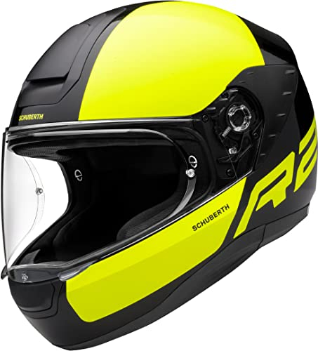 Schuberth R2 Dyno Helm (Black/Yellow,S (55))