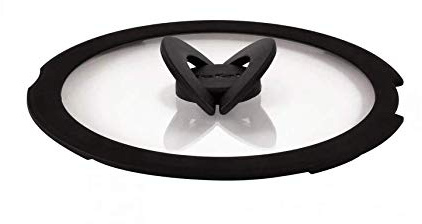 TEFAL Ingenio L9936482 Glasdeckel 22 cm, Flaches Design, Klappgriff