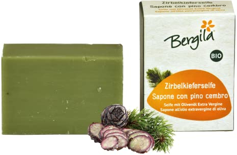 Bergila Zirbelkiefer Seife 100 g BIO - aus 100% natürlichen, biologischen Rohstoffen - kontrollierte und zertifizierte Qualität aus Südtirol