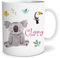 OWLBOOK® Personalisierte Tasse für Kinder Personalisiert Safari Koala Bär Kinder Geschenke Geschenkideen für Kinder Junge Mädchen zum Geburtstag Schulanfang Kindertasse Keramik 300 ml