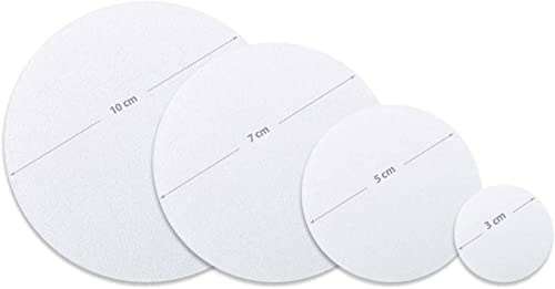 Floordirekt Antirutsch Klebepunkte selbstklebend für Dusche & Badewanne in transparent & weiß - Klebepunkte Dusche Antirutschpad - rutschfeste Sticker für Duschwanne Bad (Ø 3 cm, 84 St., Transparent)