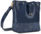 Expatrié Handtasche Damen Blau SARAH Bucket Bag Umhängetasche aus veganem PU-Leder für Shopping, Büro, Freizeit - Stylische Crossbody Schultertasche für Frauen