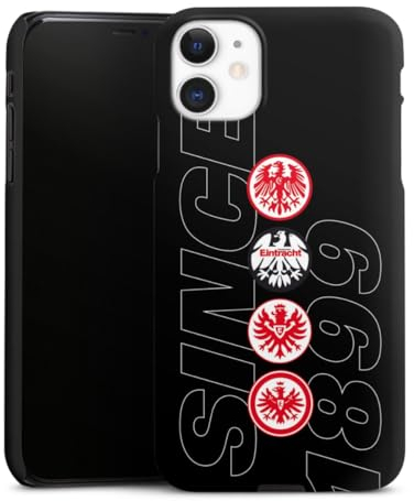 Premium Case kompatibel mit Apple iPhone 11 Smartphone Handyhülle Schutzhülle matt Eintracht Frankfurt Logo Adler