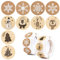 1000pcs 2 rouleaux Autocollants Merry Christmas Etiquette Gommette Stickers Forme Flocons de Neige Arbre de Noël Bonhomme de Neige Adhésif Emballage Décoration pour Fête Noël Carte Enveloppe