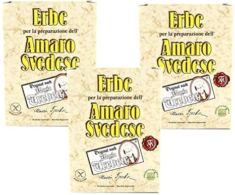AMARO SVEDESE MISCELA DI ERBE PER LA PREPARAZIONE originale di Maria Treben (3 Confezioni da 72,24 gr.)