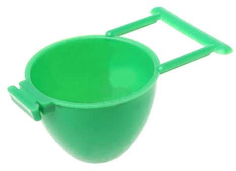 Ocobudbxw Mangiatoie per Uccelli Mangiatoia per pappagalli Uovo di Frutta Contenitore per Gabbia Appeso Forniture per Uccelli da Compagnia