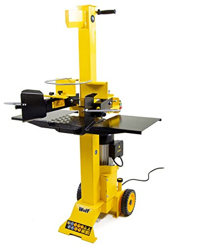 Wolf 6 Ton Vertical Log Splitter 3000w Electric 216BAR Hydraulic Wood Cutter Heavy Duty - Cuts Up To 550mm Length 300mm Diameter