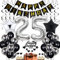 25. Geburtstag Dekoration,Schwarz Tortendeko Geburtstag 25 Jahre Männer,Black and White Party Deko,25 Geburtstag Frauen Männer,Tortendeko 25. Geburtstag Männer Frauen,Geburtstagsdeko 25 Jahre Frauen