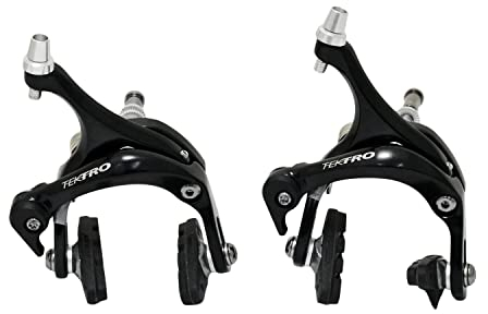 TEKTRO R326 Road Bike Dual Pivot Caliper Brake Set (Front + Rear), Black, MH2650