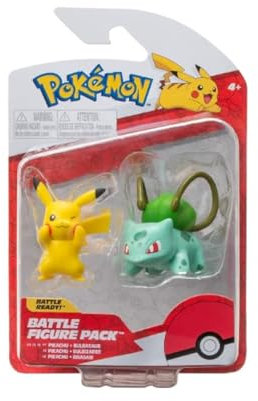 Pokemon Pikachu und Bulbasaur 5cm Spielzeugfigur.