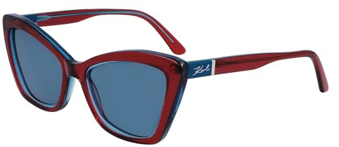Karl Lagerfeld KL6105S 604 Wine/Azure Sunglasses Woman Acetato, Cat Eye, 54