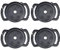 Haidong Camera Lens Cap Holder Cap Buckles Black Camera Lens Cap Cover Buckles for 67mm 58mm 52mm Lens Cap Size-4PCS