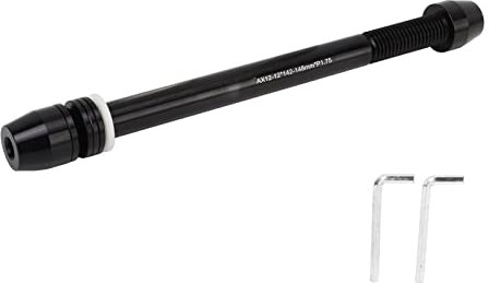 Kuuleyn Fahrradtrainer-Schaft, Fahrradtrainer-Ständer, Verstellbare Länge, Hochfeste Aluminiumlegierung, Fahrradtrainer-Achse Für M12 X 142 Bis M12 X 148 Mm Nabe, Fahrradzubehör