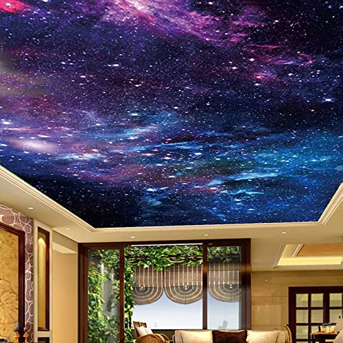 JUEWEIER Schöne Sternenhimmel Decke tapete 3D Wohnzimmer Sofa tv Hintergrund wandbild Selbstklebende tapete Dekoration